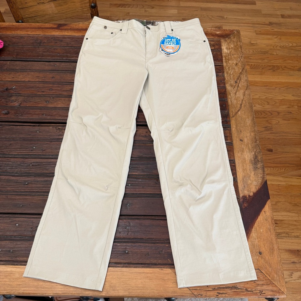 Columbia PHG Bucktail Pant Mens 38x32 Tan Omni-Shield Hunting Field HM0031-160